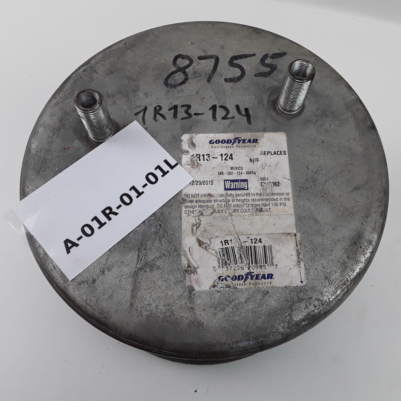 Goodyear 1R13-124 Air Spring 7.2" Compressed Height For Hendrickson Suspension