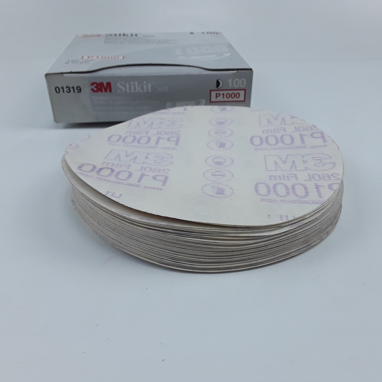 3M Stikit Finishing Film Abrasive Disc 260L 01319 6 in P1000 100 PCS Per Carton