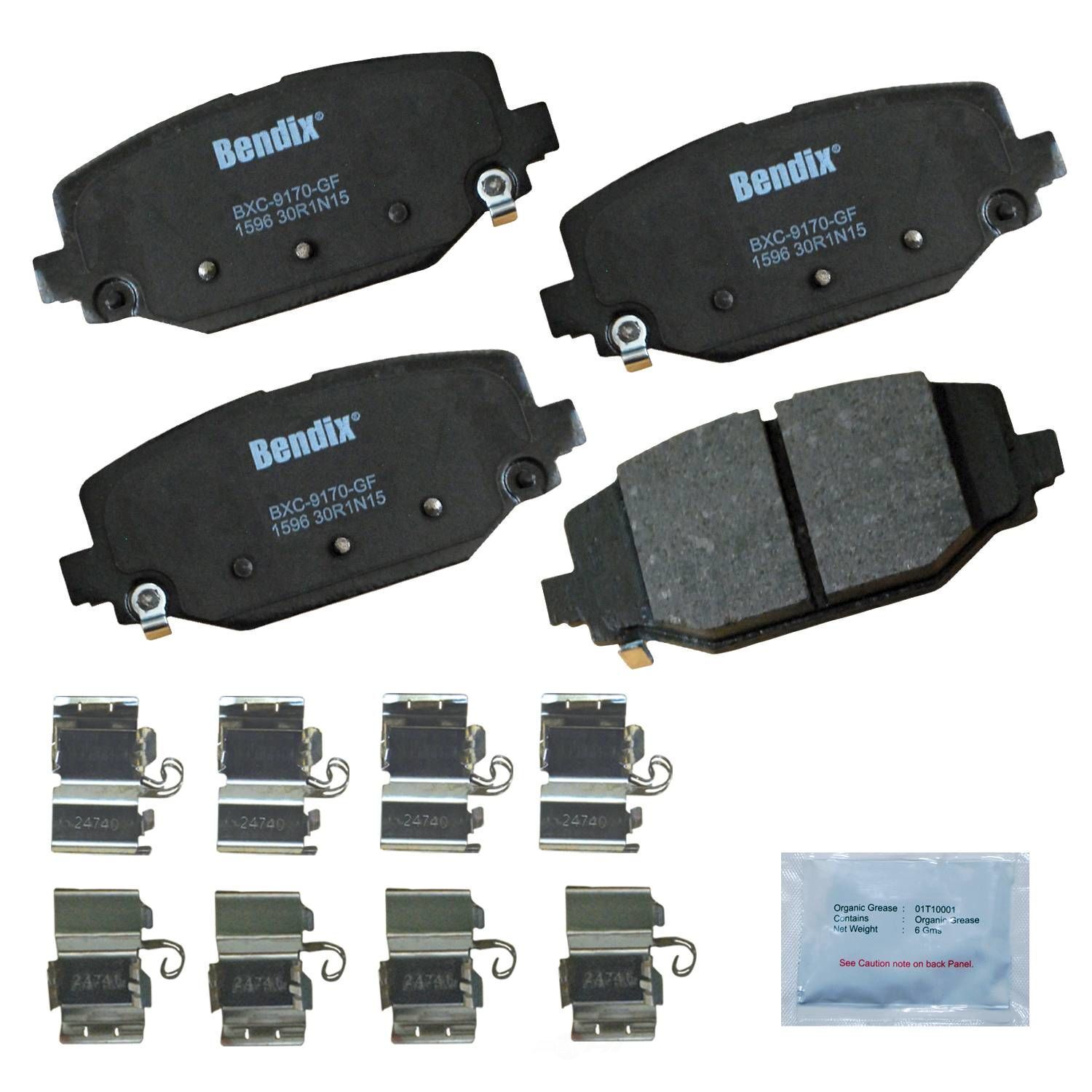 Rear Disc Brake Pad Set Priority one Ceramic Fits Ram C/V 2012 2013 2014 2015