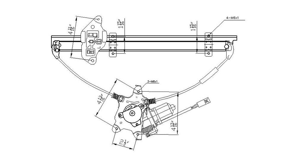 TYC 660069 Front Right Power Window Motor Fits Nissan Altima (1998 1999-2001)