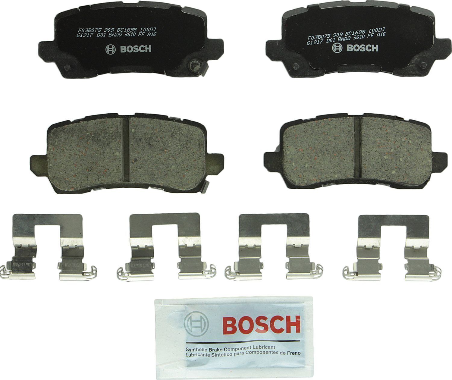 Bosch Rear Disc Brake Pad Set Fits Acura TLX MDX RLX Honda Odyssey (2014-2020)