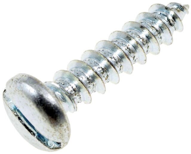 Multi-Purpose Sheet Metal Chrome Screw-Slotted Pan Head-No. 12 x 1 In Pack of 39