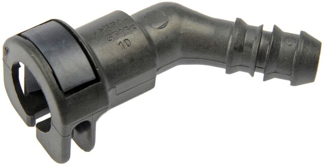 Fuel Line Retaining Clip 3/8 In. Steel To 3/8 In. Nylon With 45 Degree Bend
