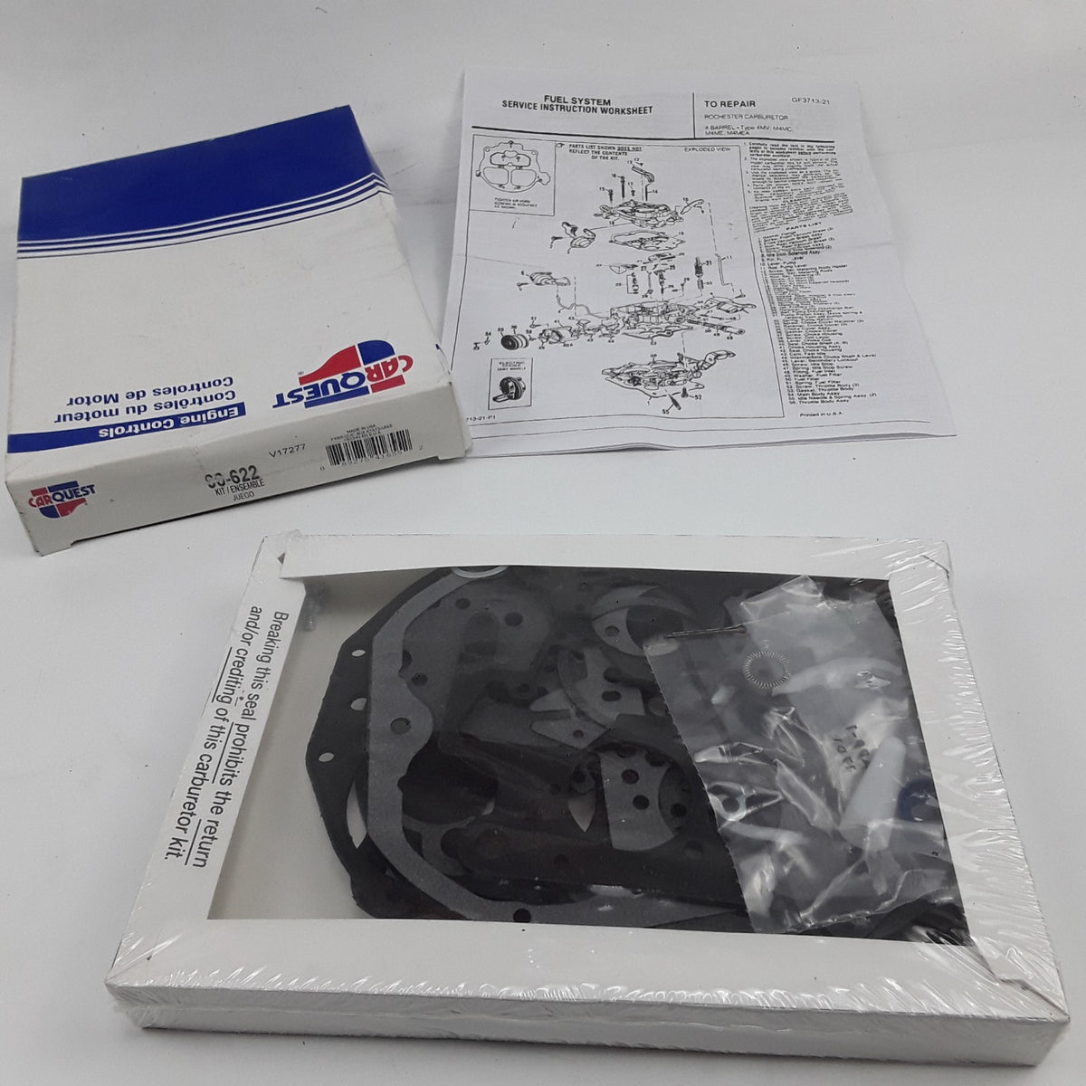 Carburetor Repair Kit Fits Chevrolet V30 V3500 GMC P3500 V3500 Jimmy (1985-1989)