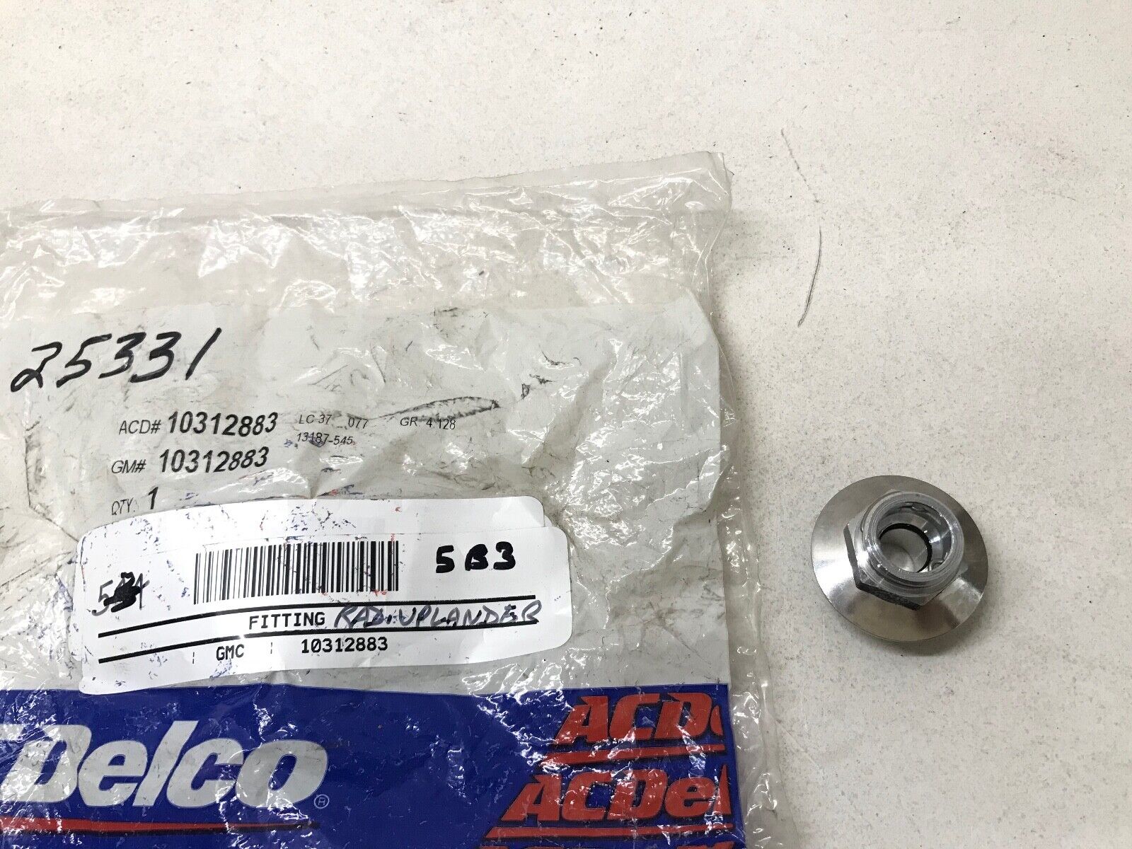 Auto Trans Oil Cooler End Fitting ACDelco Original Equipm 10312883 GM 10312883 - HotCarParts