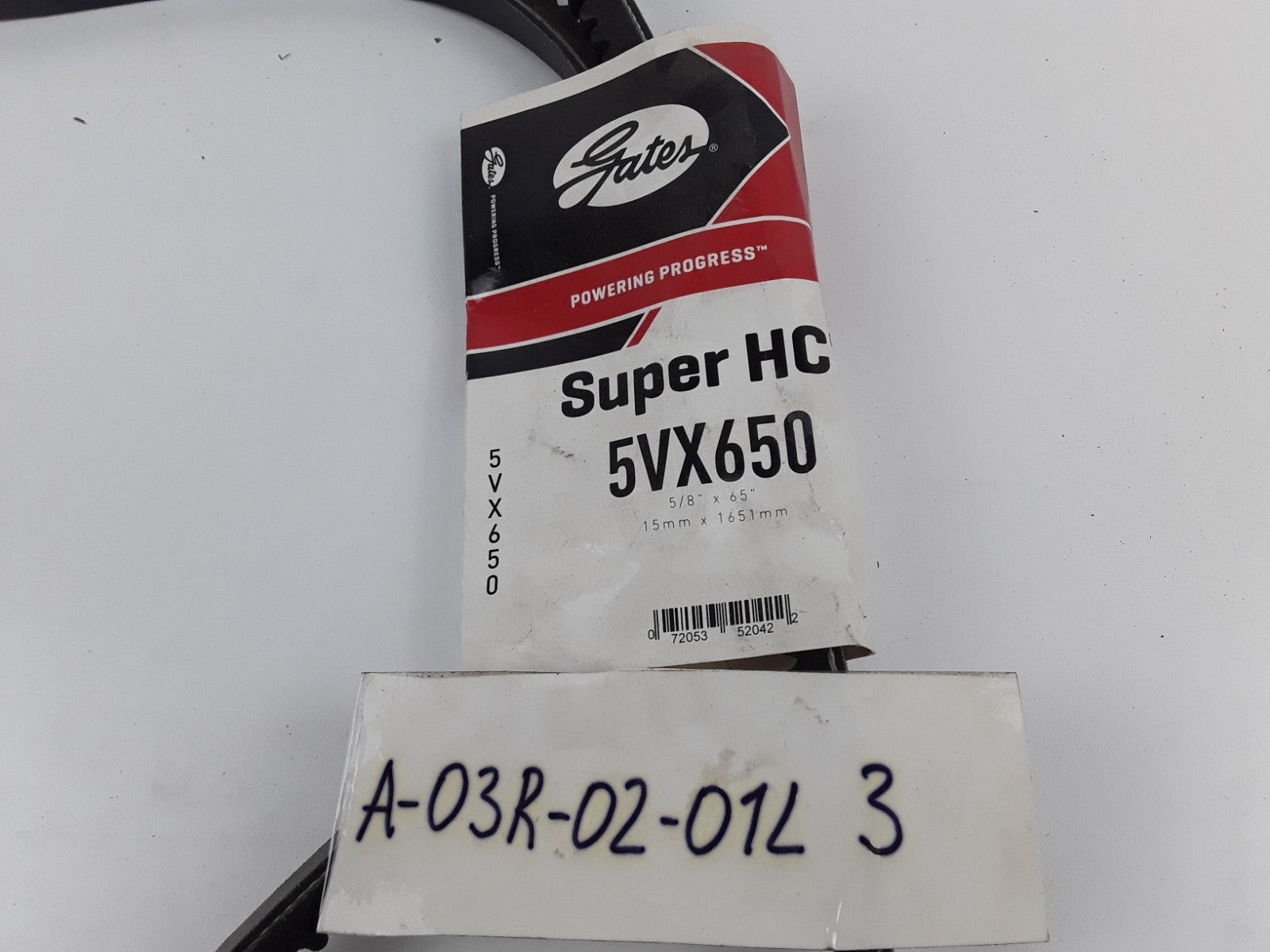 Gates 5VX650 Super HC V-Belt Assembly 5/8" x 65" Fits Van Hool C2045 (2000)