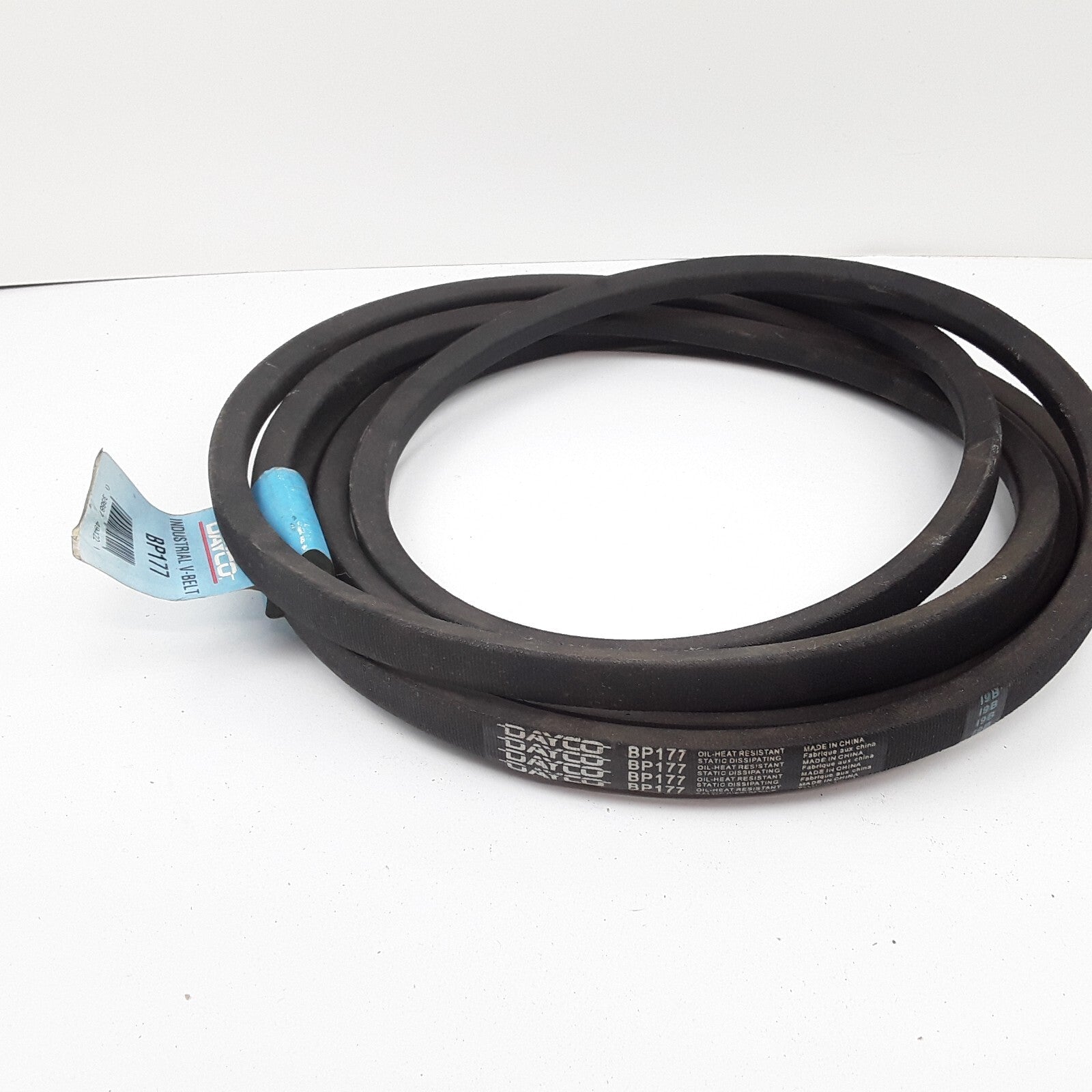 Dayco BP177 Wrapped Industrial V-Belt Black Synthetic Rubber Oil Heat Resistant