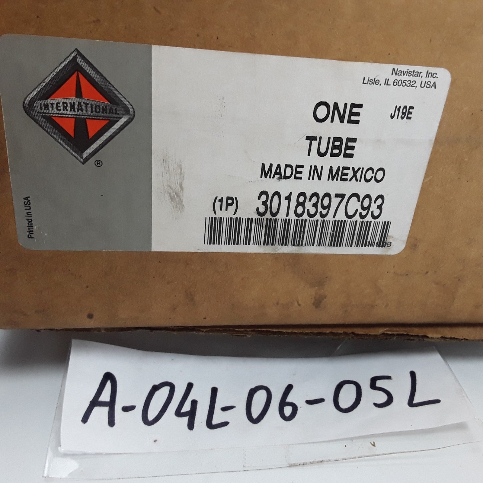 OEM International 3018397C93 Turbocharger Oil Supply Tube For Navistar Truck