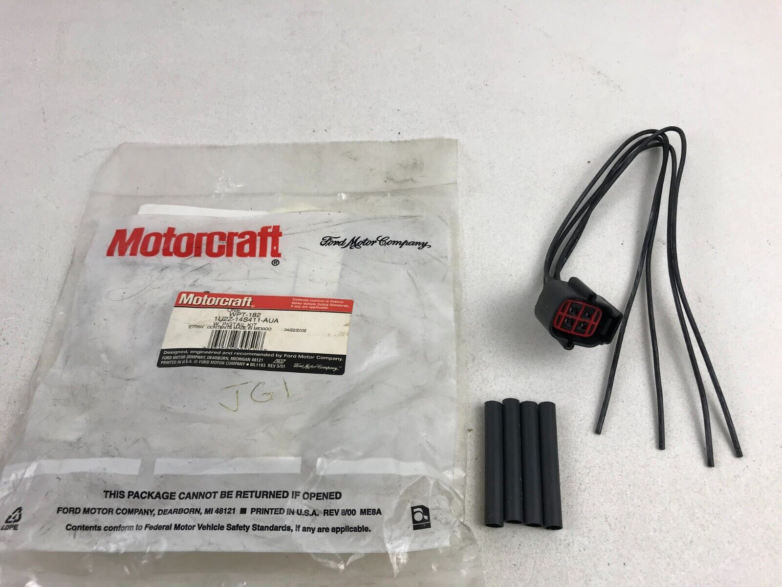 HVAC Pressure Switch Connector GENUINE OEM Motorcraft WPT-182 1U2Z-14S411-AUA - HotCarParts
