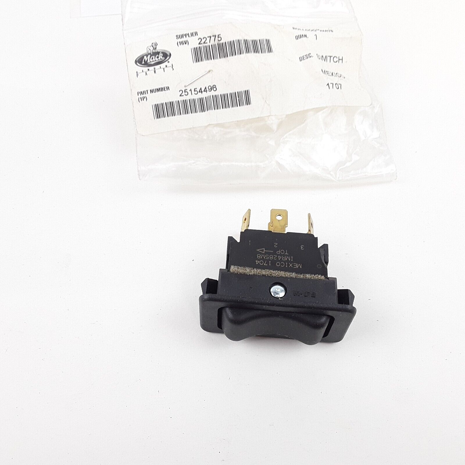 OEM Mack 25154496 Truck Cruise Control Switch Dash Rocker 6 Term 1MR4285M8 CH