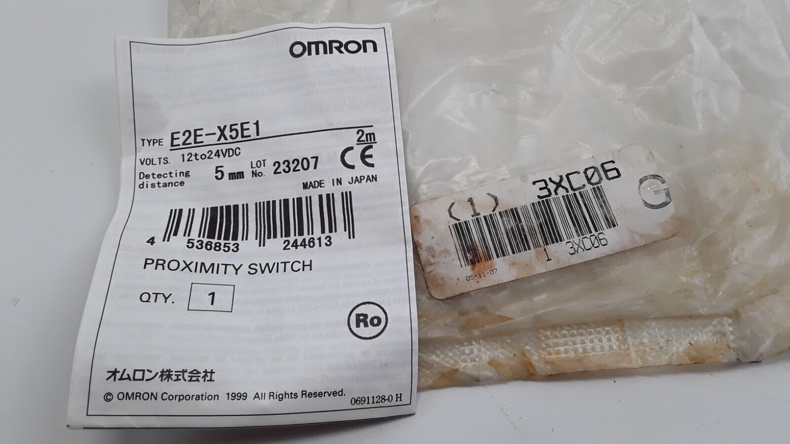 Omron Proximity Sensor E2E-X5E1 NEW 12-24 vdc E2EX5E1 FAST FREE SHIPPING - HotCarParts