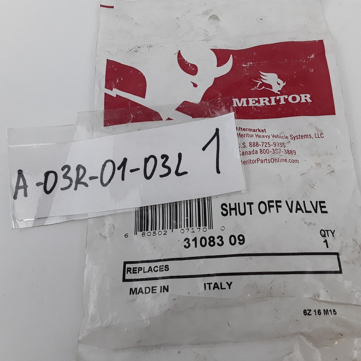 Meritor 3108309 Control Box Shut-Off Valve Assembly Fits Meritor Trucks
