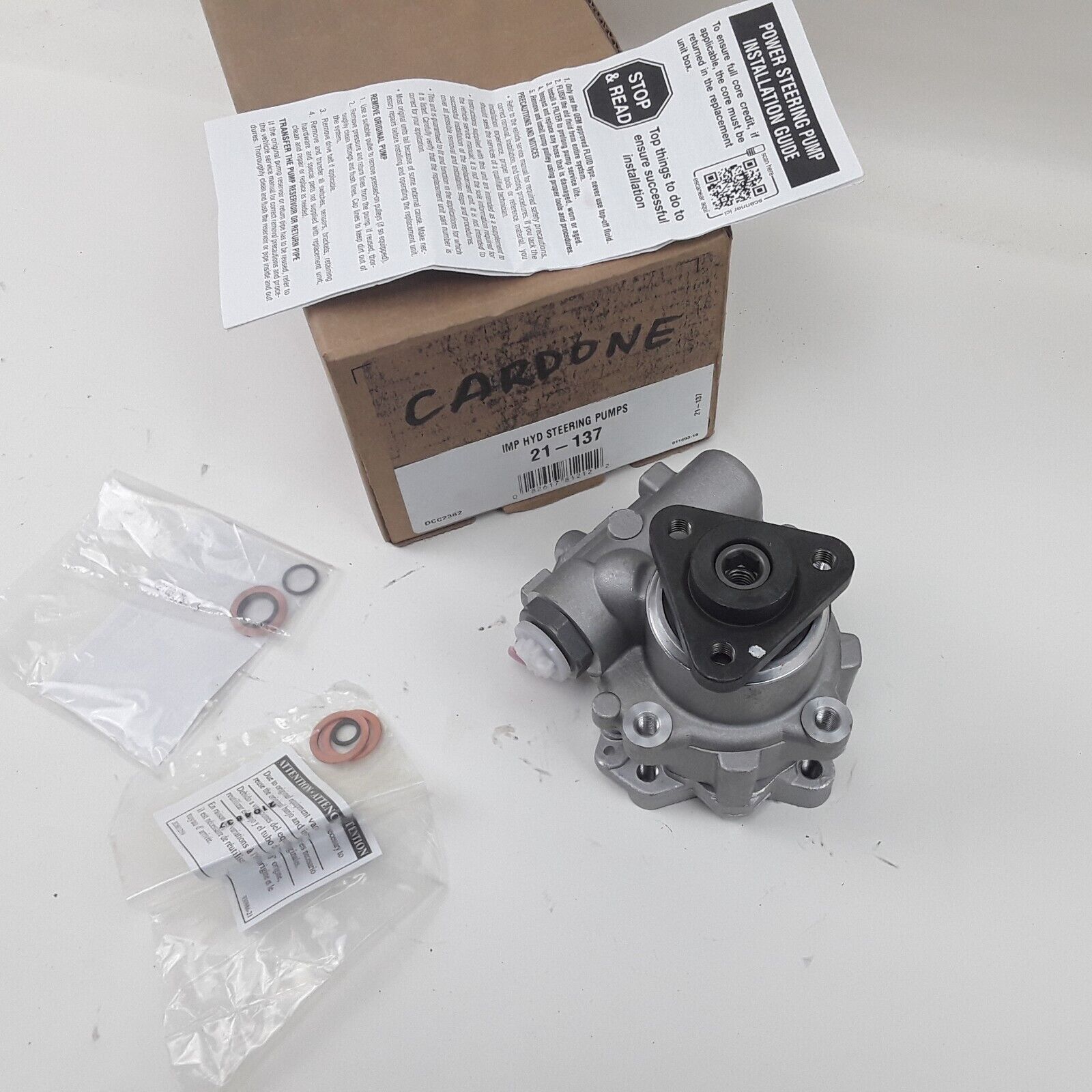 Cardone 21-137 Power Steering Pump Replacement Part For Audi 3.2L 2005 - 2011