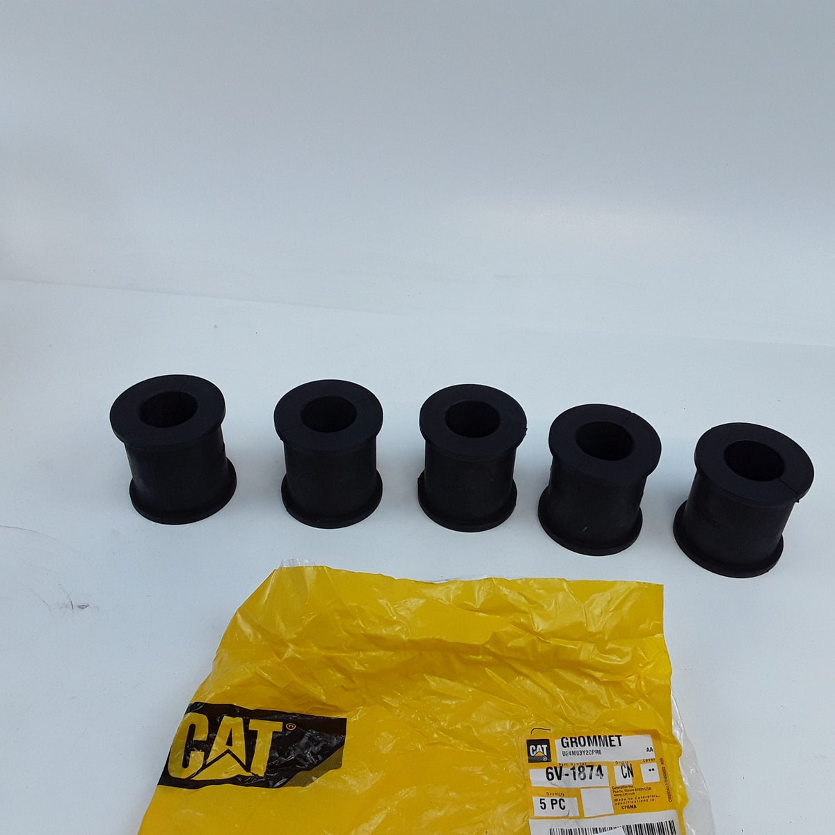 Cat 6V-1874 Hydraulic Hose Harnessing Rubber Grommet For R1700K Set of 4