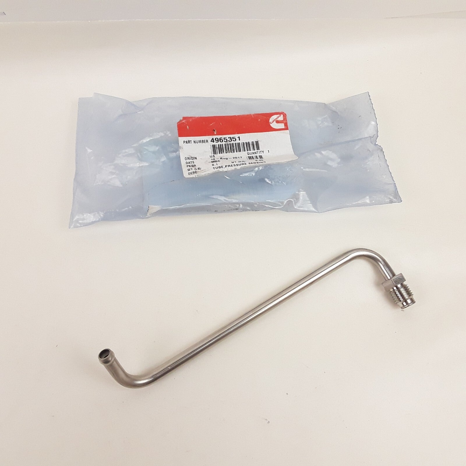 Cummins 4965351 Pressure Sensing Tube For Primarily On 8.3 liter ISC/ISL Engines