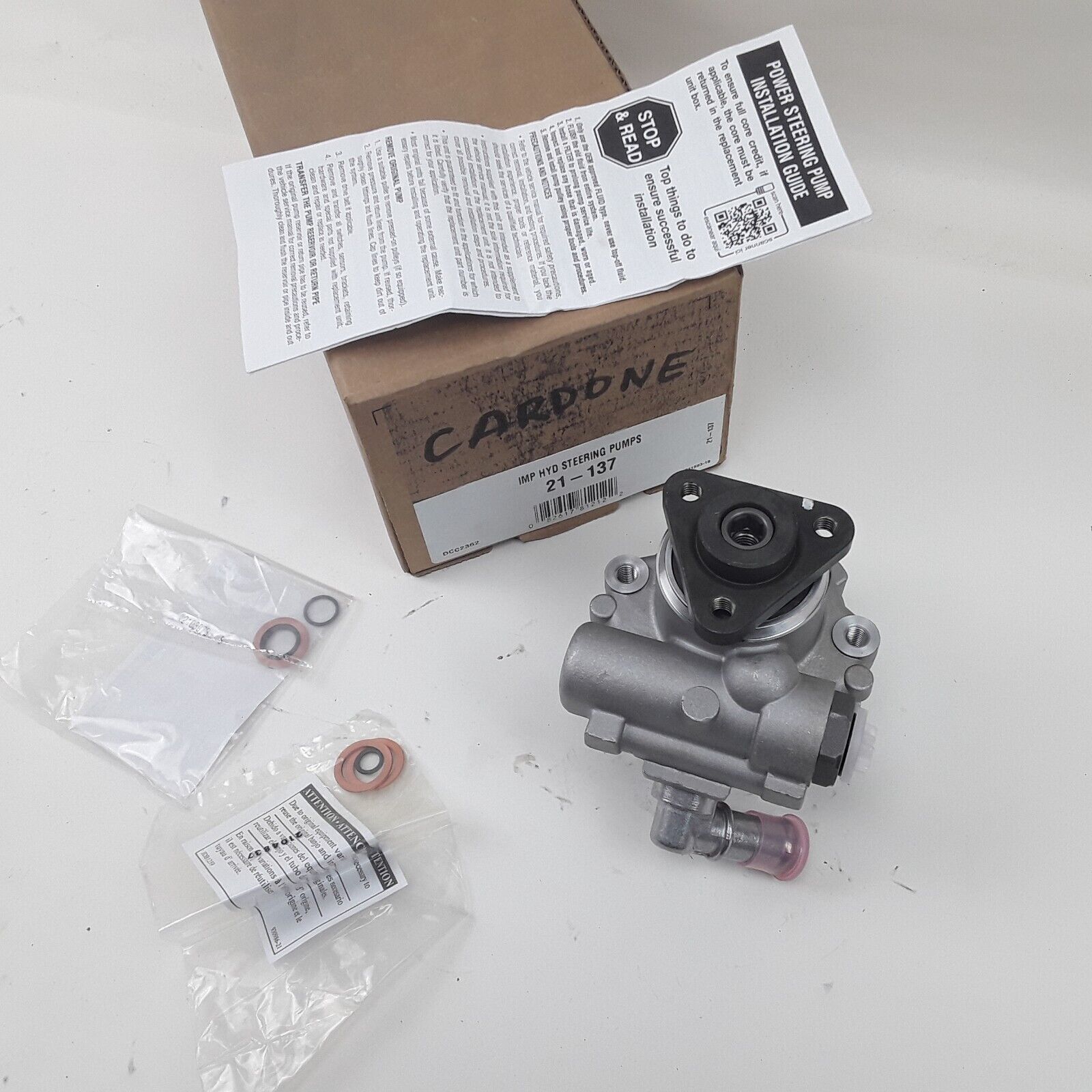 Cardone 21-137 Power Steering Pump Replacement Part For Audi 3.2L 2005 - 2011