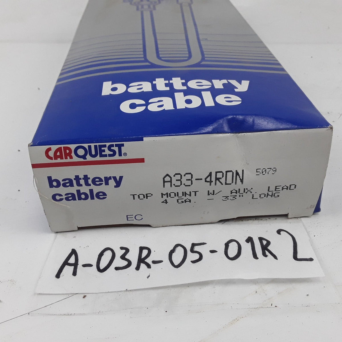 Battery Cable Fits Truck Trailer & Buses Top Mount W/ AUX Lead 4GA 33 Long