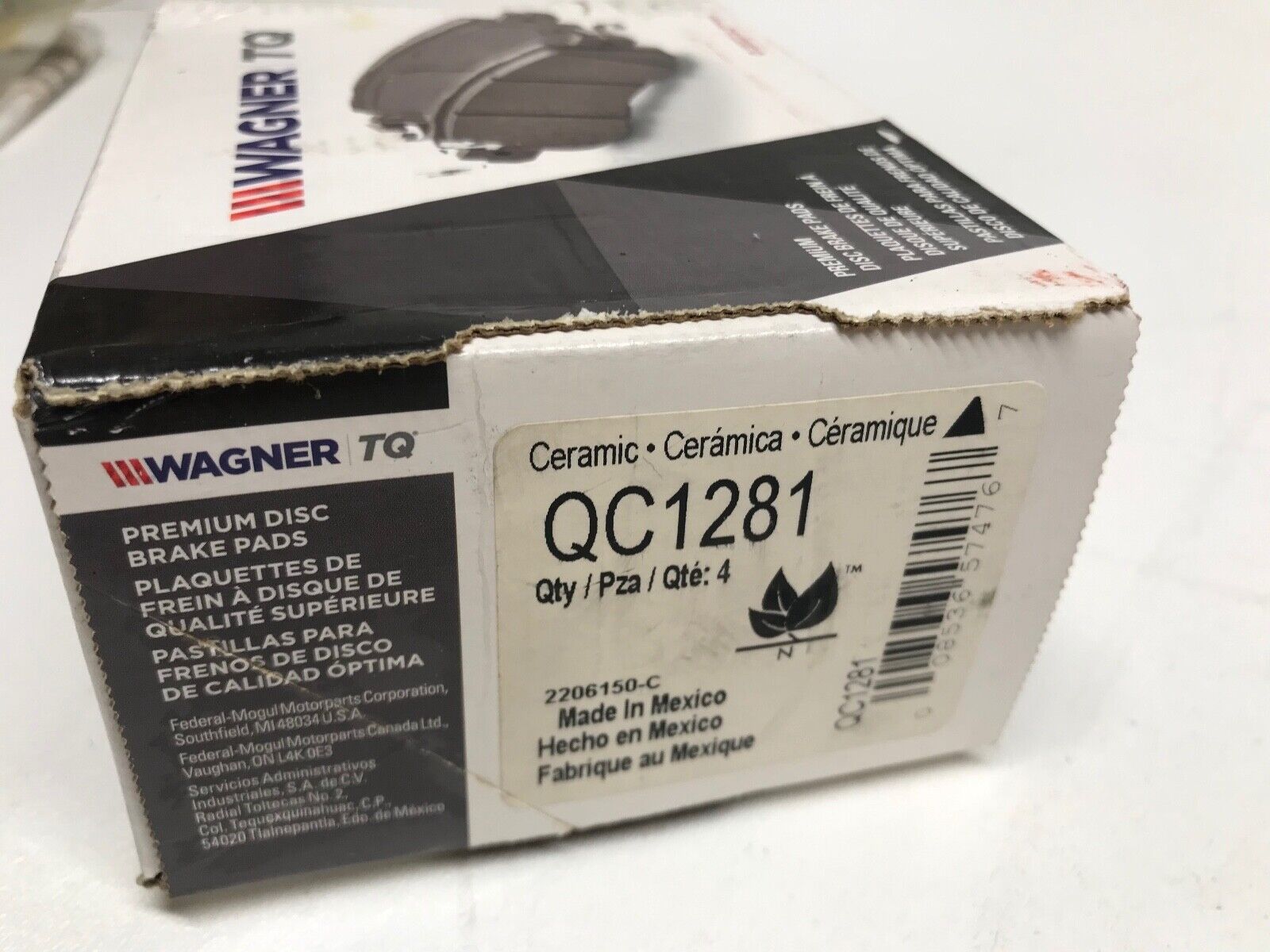 Disc Brake Pad Set-ThermoQuiet Disc Brake Pad Rear Wagner QC1281 for Acura,Honda - HotCarParts