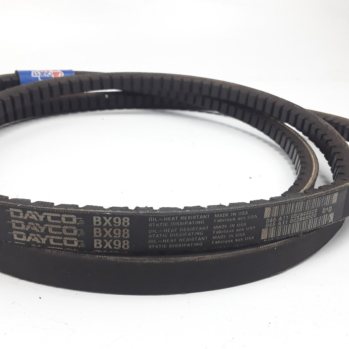 Dayco BX98 Classic Cogged Industrial V-Belt Heat Resistant Heavy Duty
