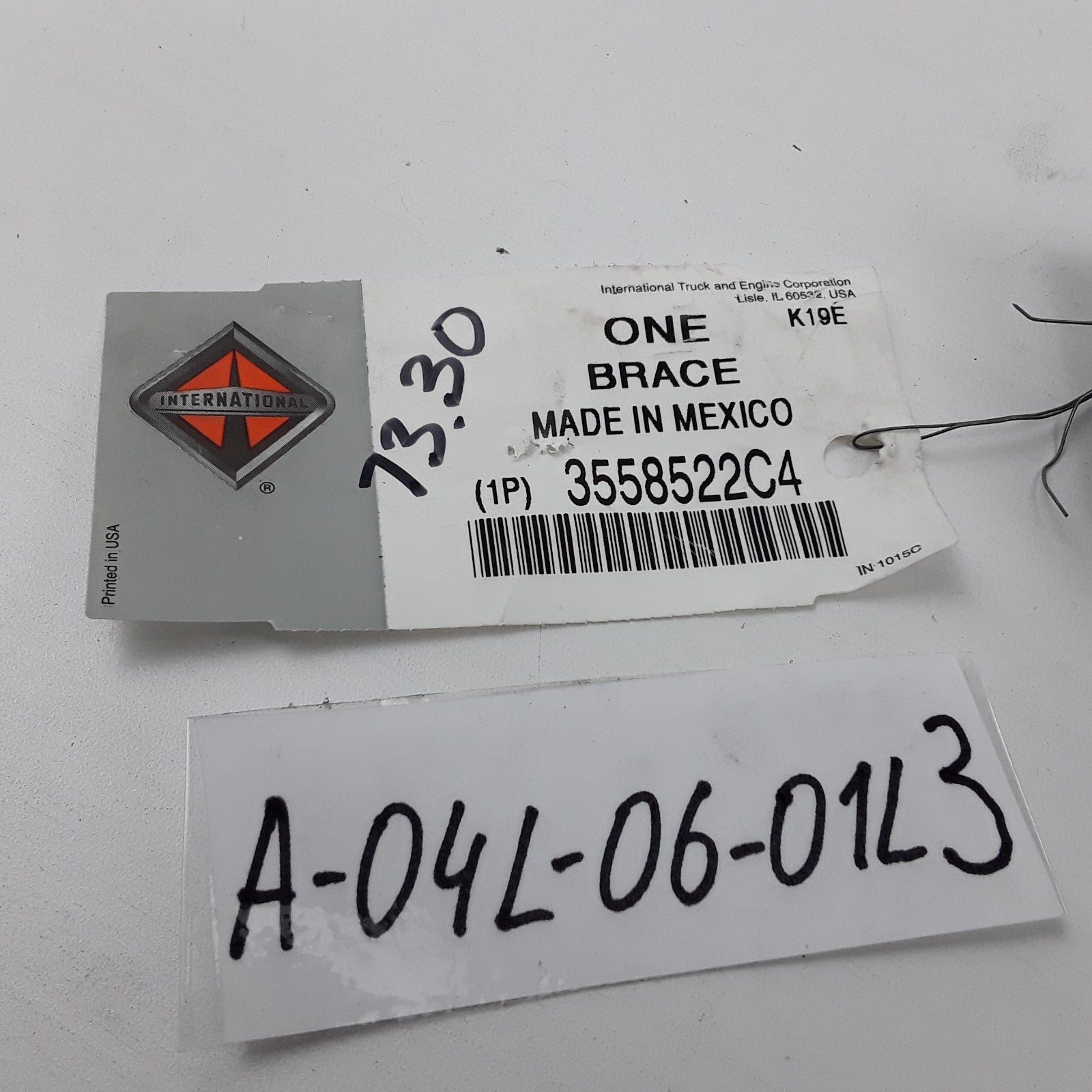 International 3558522C4 Front Bumper Brace Bracket For Navistar Trucks