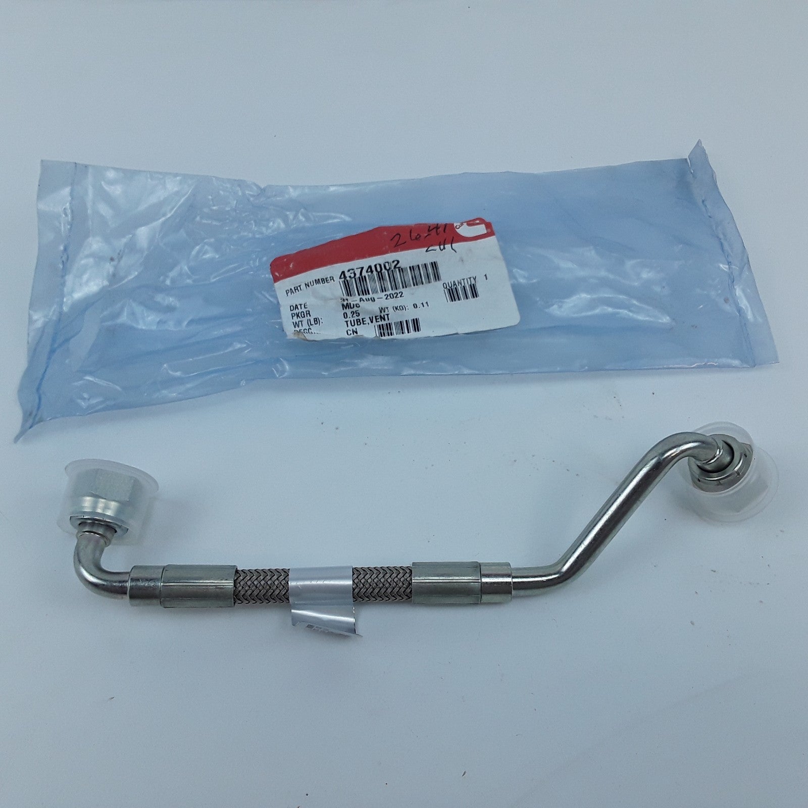 Genuine Cummins 4374002 Vent Tube Assembly Fits EPA13 15 Liter ISX QSX Engines