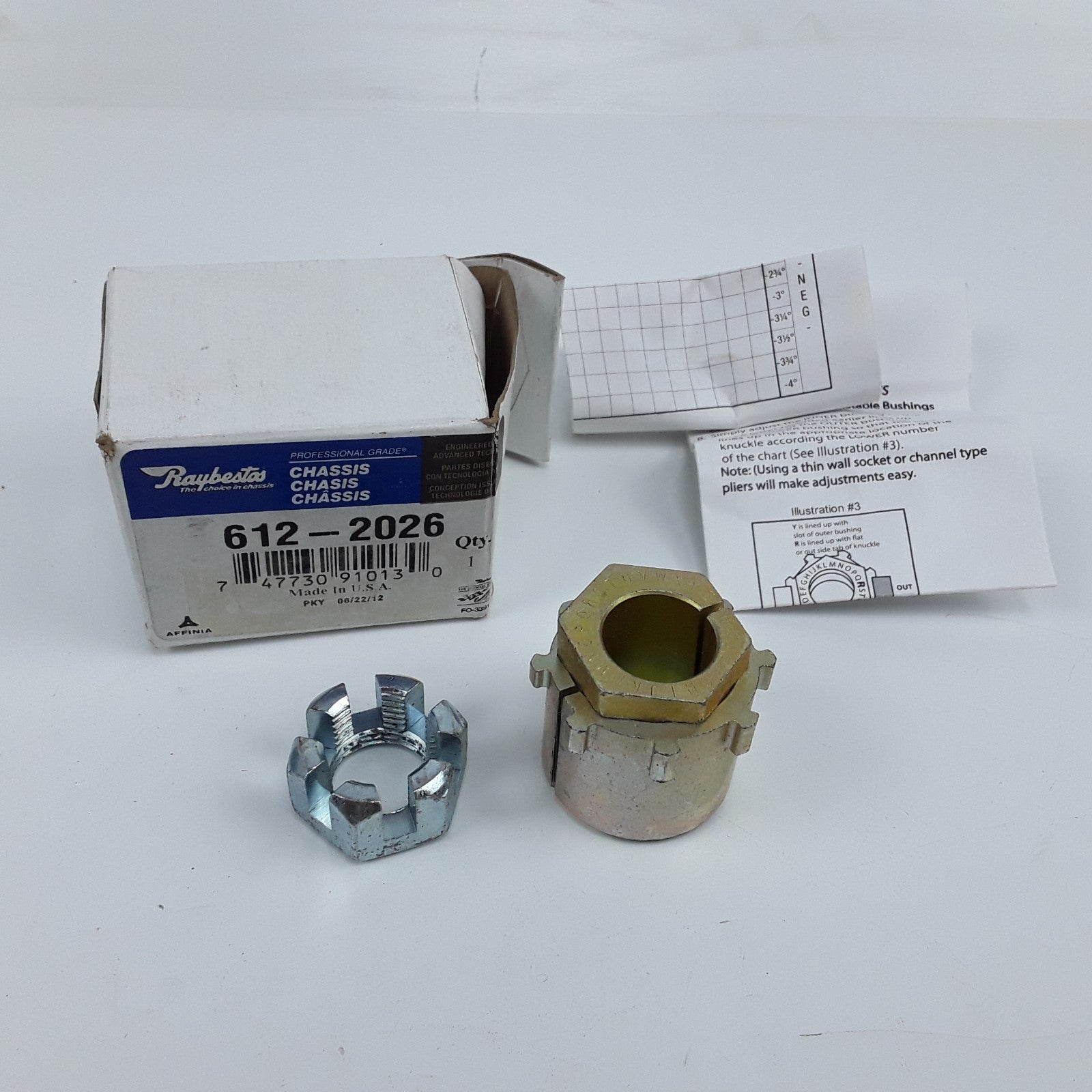 Front Camber Bushing Fits Dodge Ram 2500 3500 Ford Excursion Bronco (1980-2005)