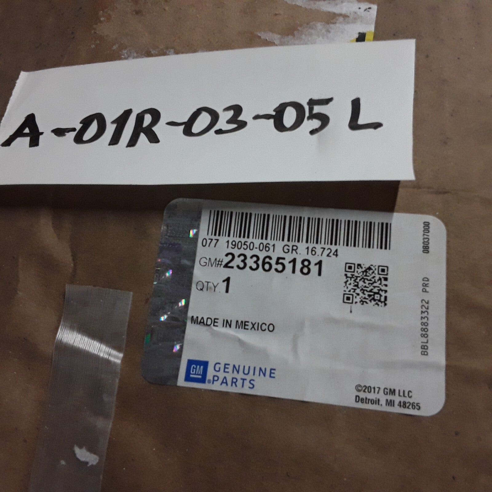 GM 23365181 Front Seat Back Finish Panel Fits GMC Chevrolet Cadillac 2014-2020