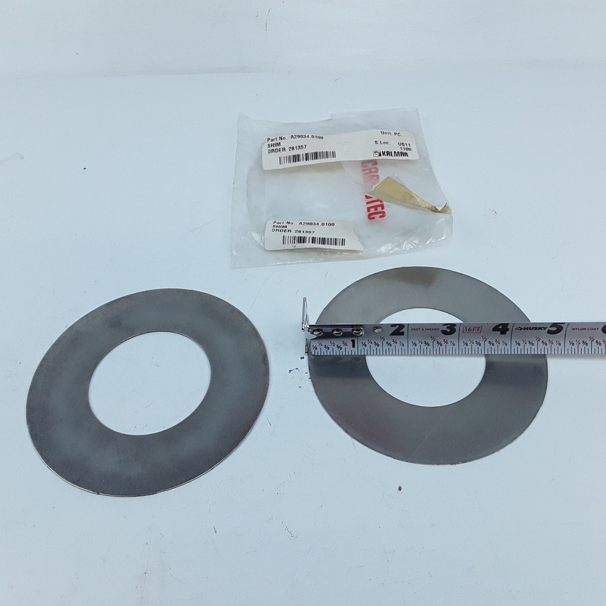Kalmar A29034.0100 Shim Spacer For Container Reach Stacker Spare Parts