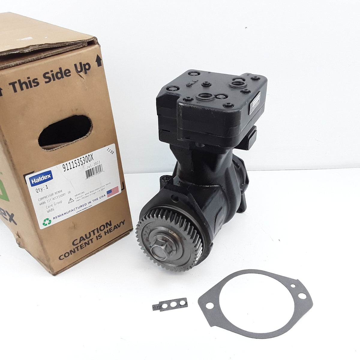 Haldex 9111535300X Air Brake Compressor For Cummins ISC ISL NS318 Engine Models