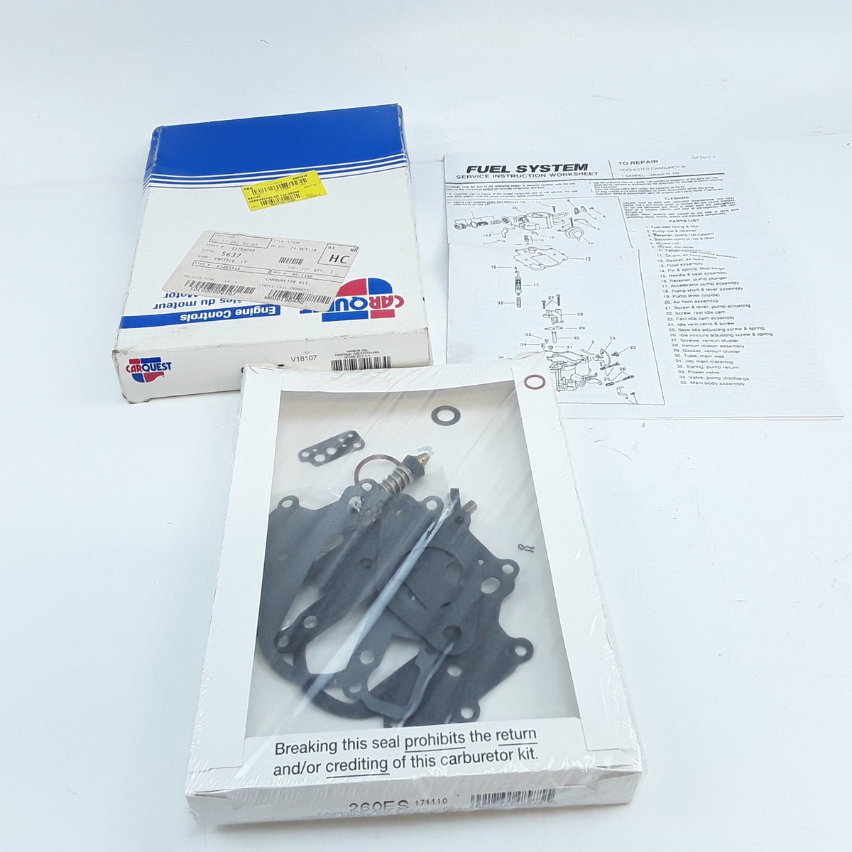 Carburetor Kit Fits Chevrolet Impala Malibu Biscayne Caprice Chevelle 1960-1969