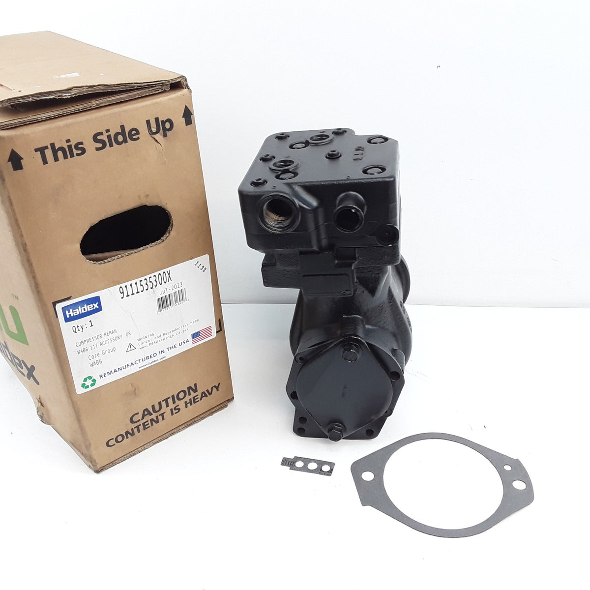 Haldex 9111535300X Air Brake Compressor For Cummins ISC ISL NS318 Engine Models