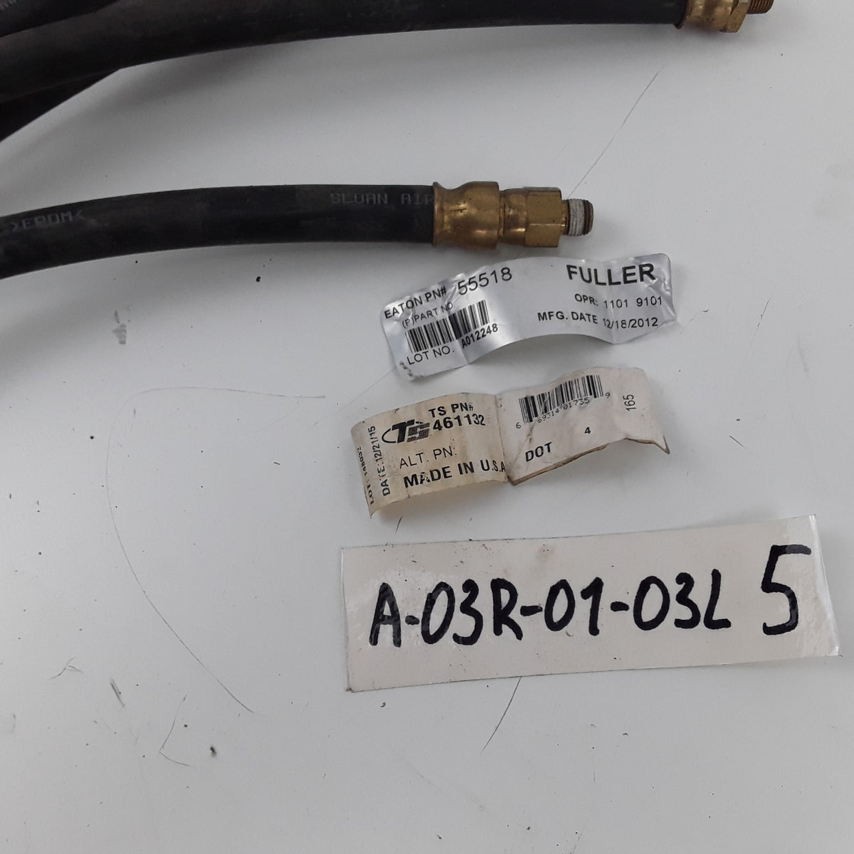 Tramec Sloan 461132 Transmission Air Shift Hose 14132 2832-4-2 Fits Eaton 55518