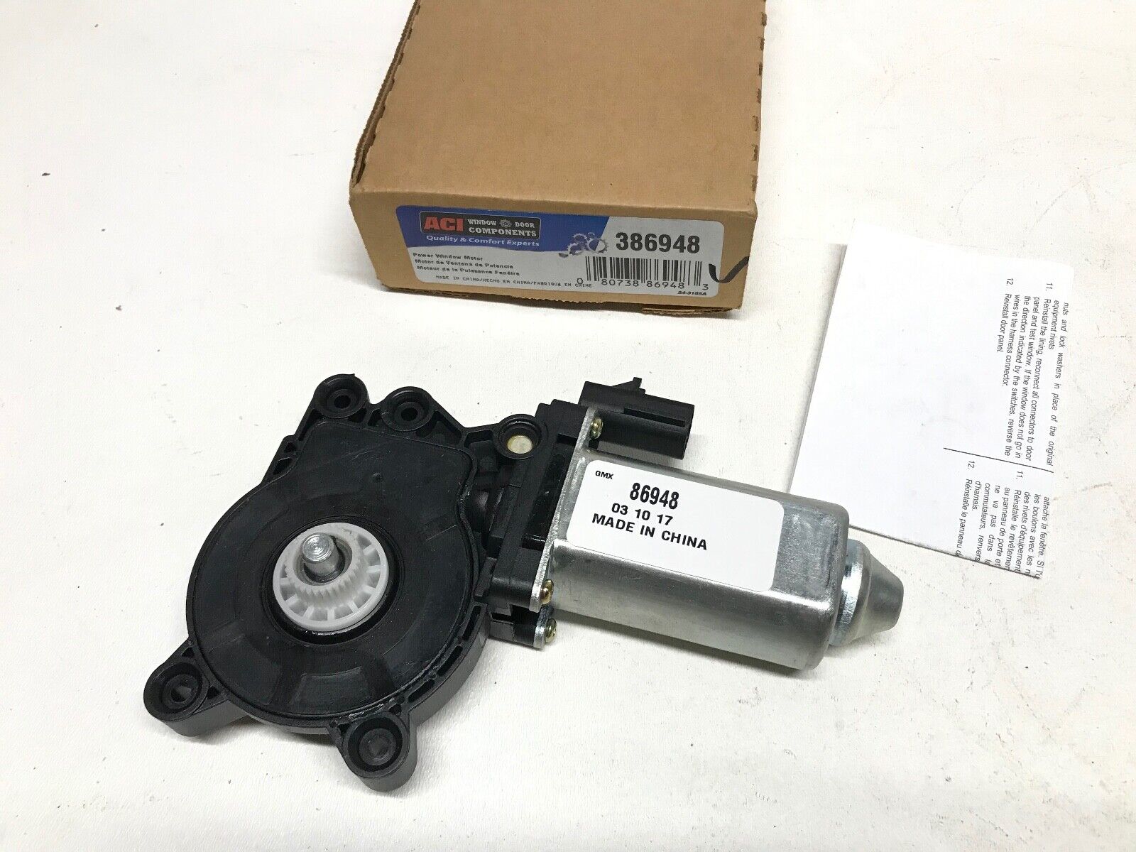 Power Window Motor Front Right ACI/Maxair 386948 for Chrysler, Dodge FAST SHIPP - HotCarParts