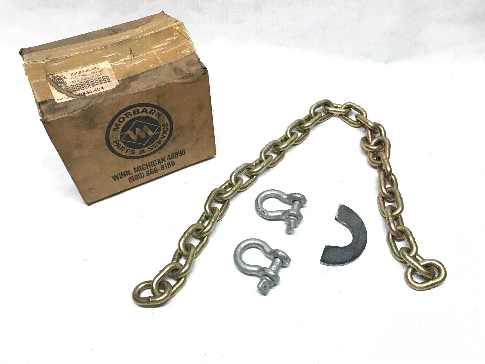 MORBARK 29834-404 Safety Chain for Sliding Tongue Kit 36inch Long - HotCarParts