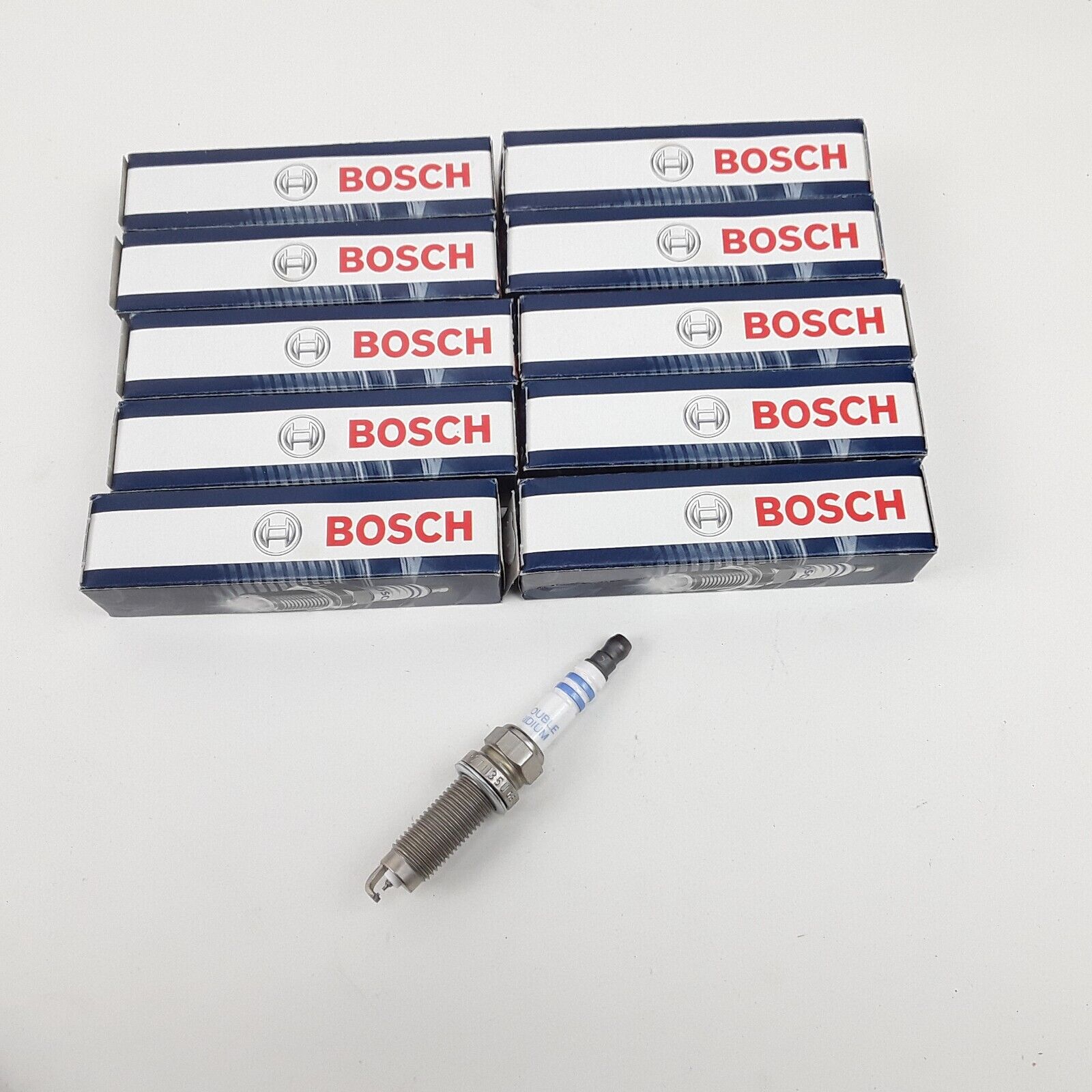 10 pcs Bosch 9695 Fine Wire Double Iridium Spark Plugs Fits Nissan 2013-2020