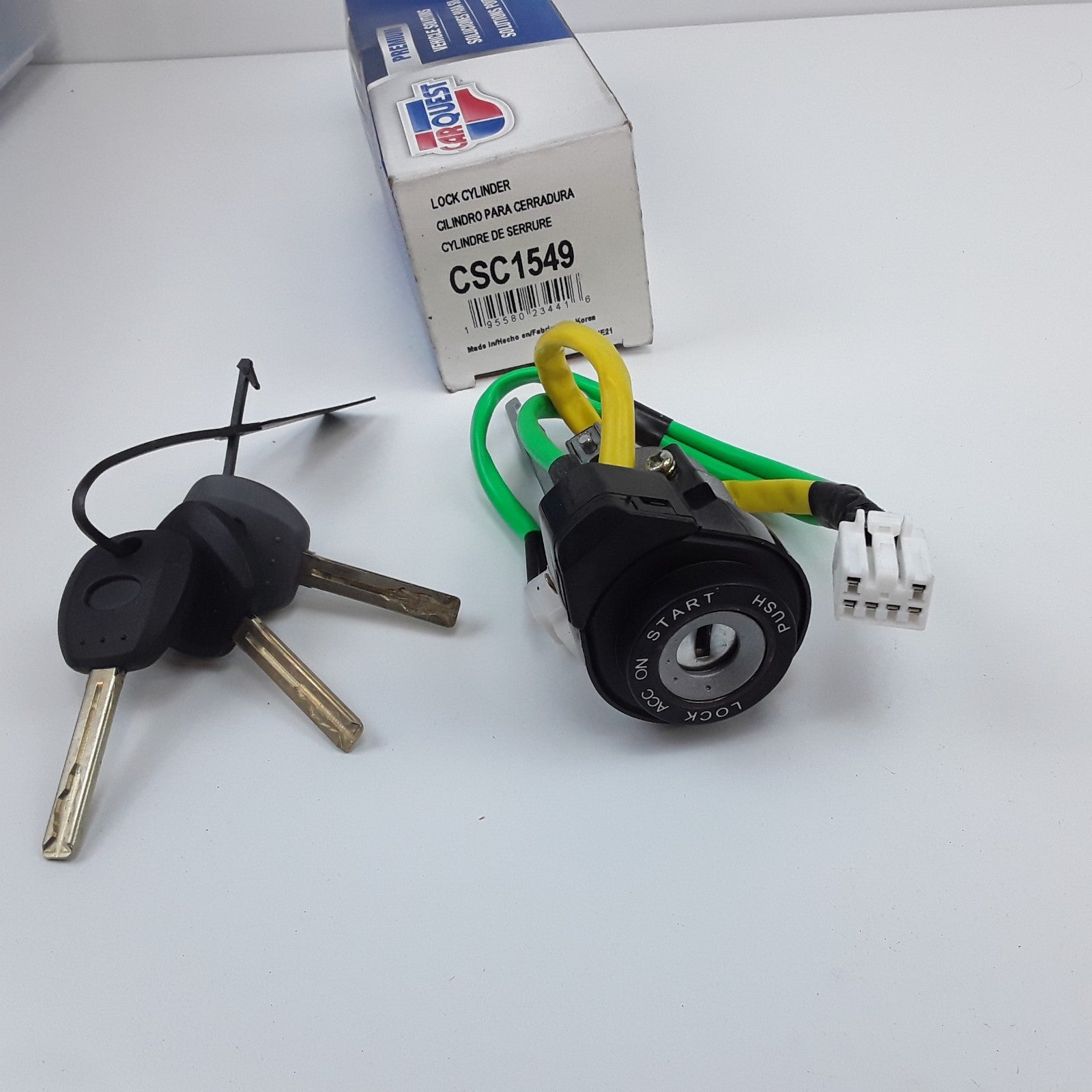Ignition Lock Cylinder Assembly with 3 keys Fits Hyundai Azera (2006 2007 2008)