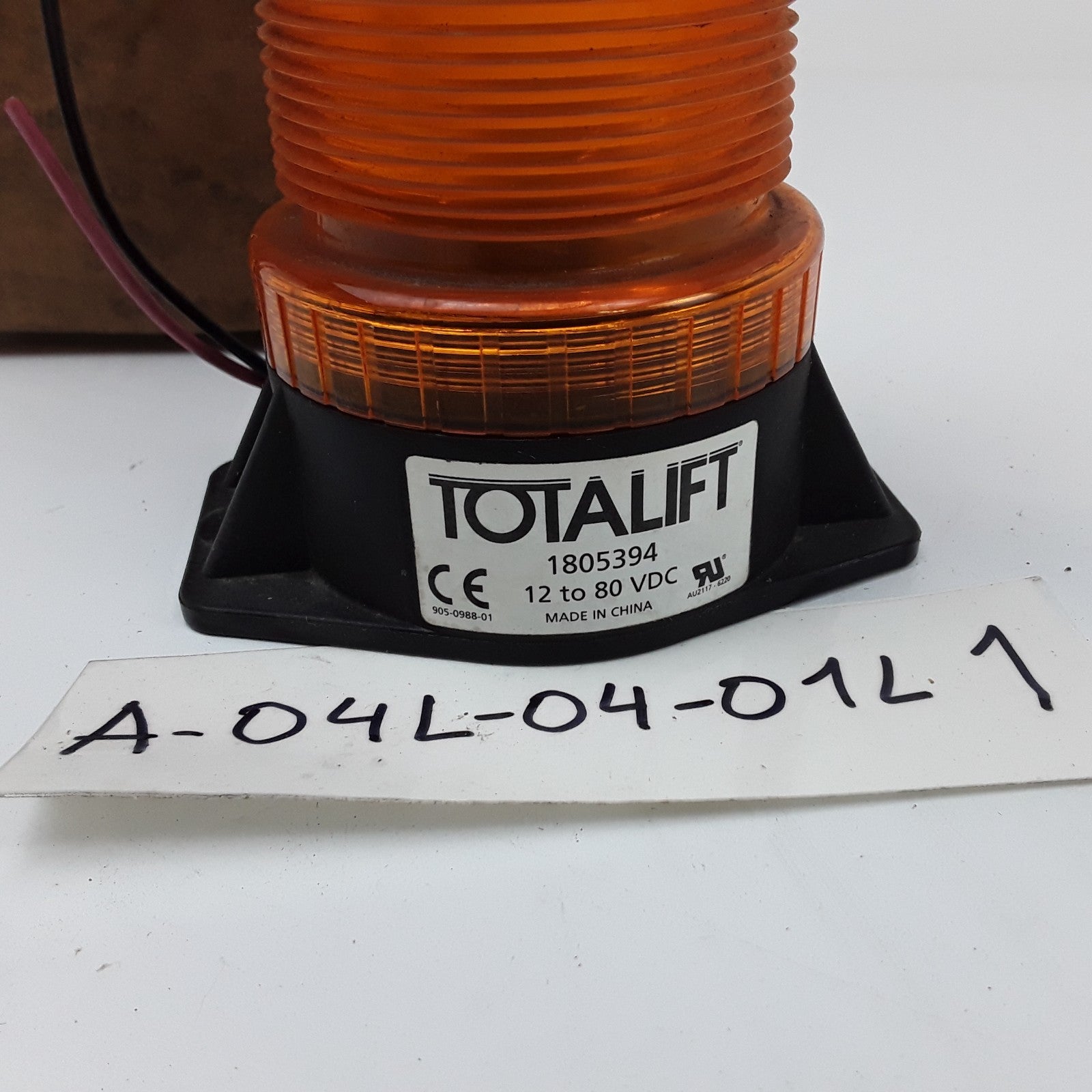 RU 1805394 Amber Permanent Mount Strobe Light Ml5- 2-80V Fits Clark Forklifts