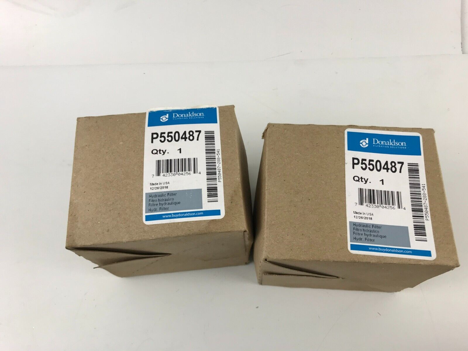 2 PCS - GENUINE OEM Donaldson P550487 Hydraulic Filter Power Steering Filter - HotCarParts