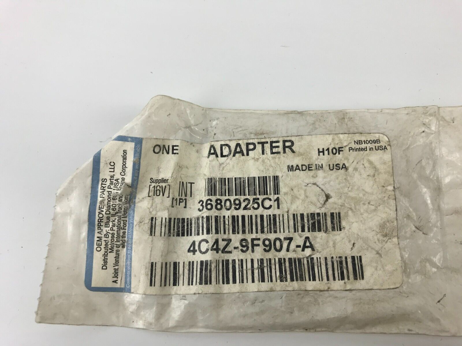 GENUINE OEM INTERNATIONAL ADAPTER 3680925C1 4C4Z-9F907-A FAST SHIPPING - HotCarParts