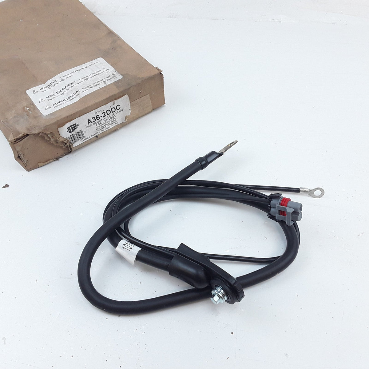 Side-Mount Battery Cable 2 Auxiliary Leads 2 GA 36 Inche Long Fits Chevrolet GMC