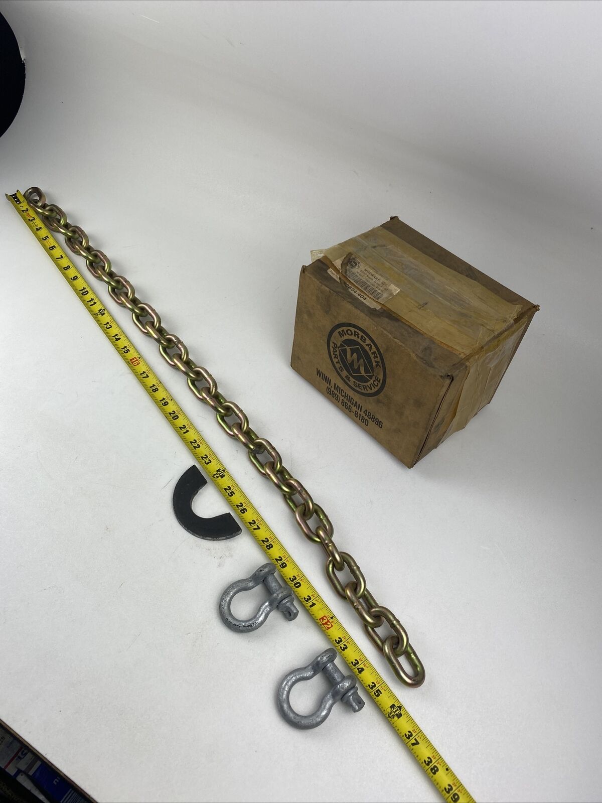 MORBARK 29834-404 Safety Chain for Sliding Tongue Kit 36inch Long - HotCarParts