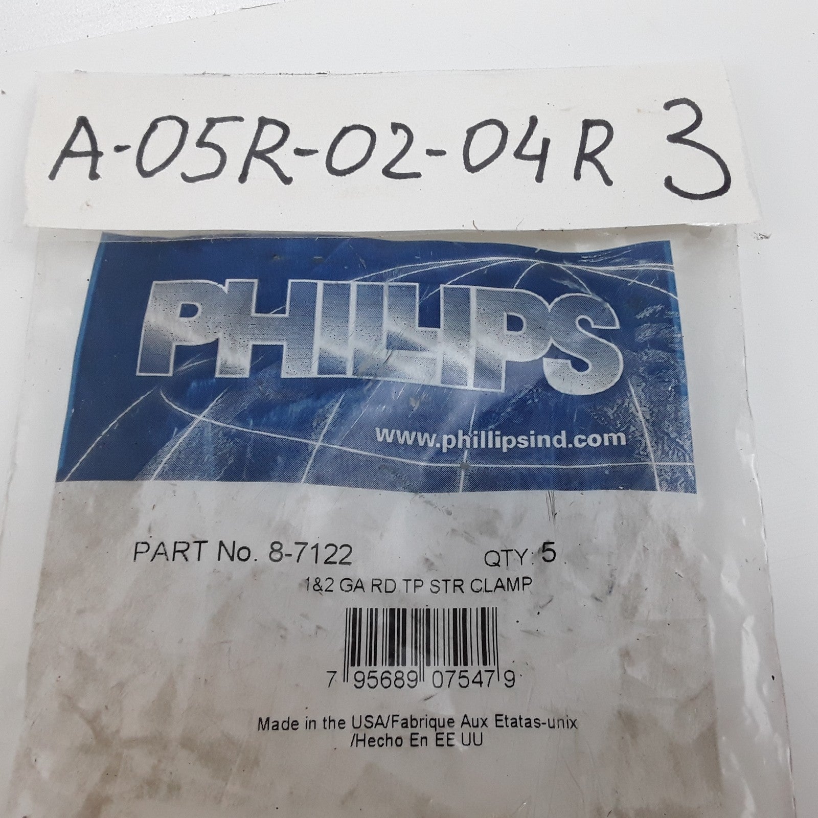 Phillips Industries 8-7122 Battery Terminal Cover Straight Red 1&2 Gauge 5PCS
