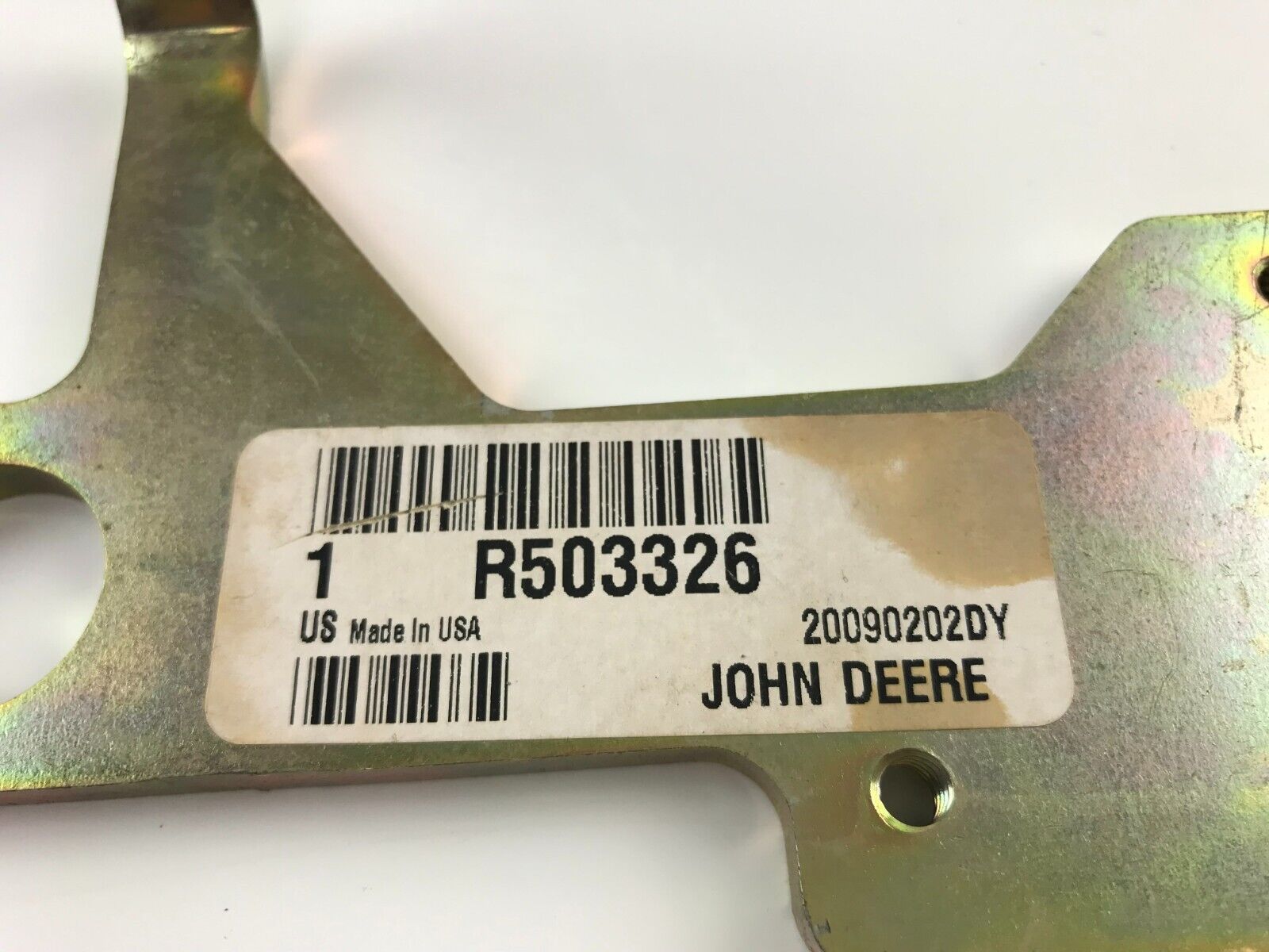 GENUINE OEM John Deere Original Equipment Bracket R503326 20090202DY FAST SHIPP - HotCarParts