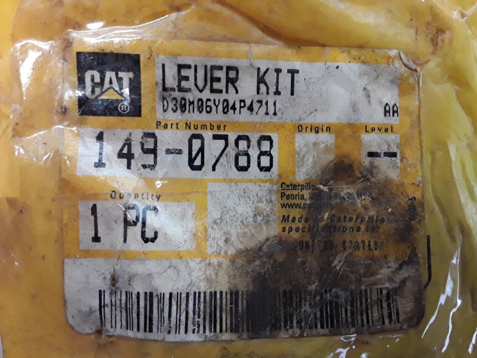 LEVER KIT CAT 1490788 FOR CATERPILLAR 149-0788 FITS COMPACT WHEEL LOADER - HotCarParts