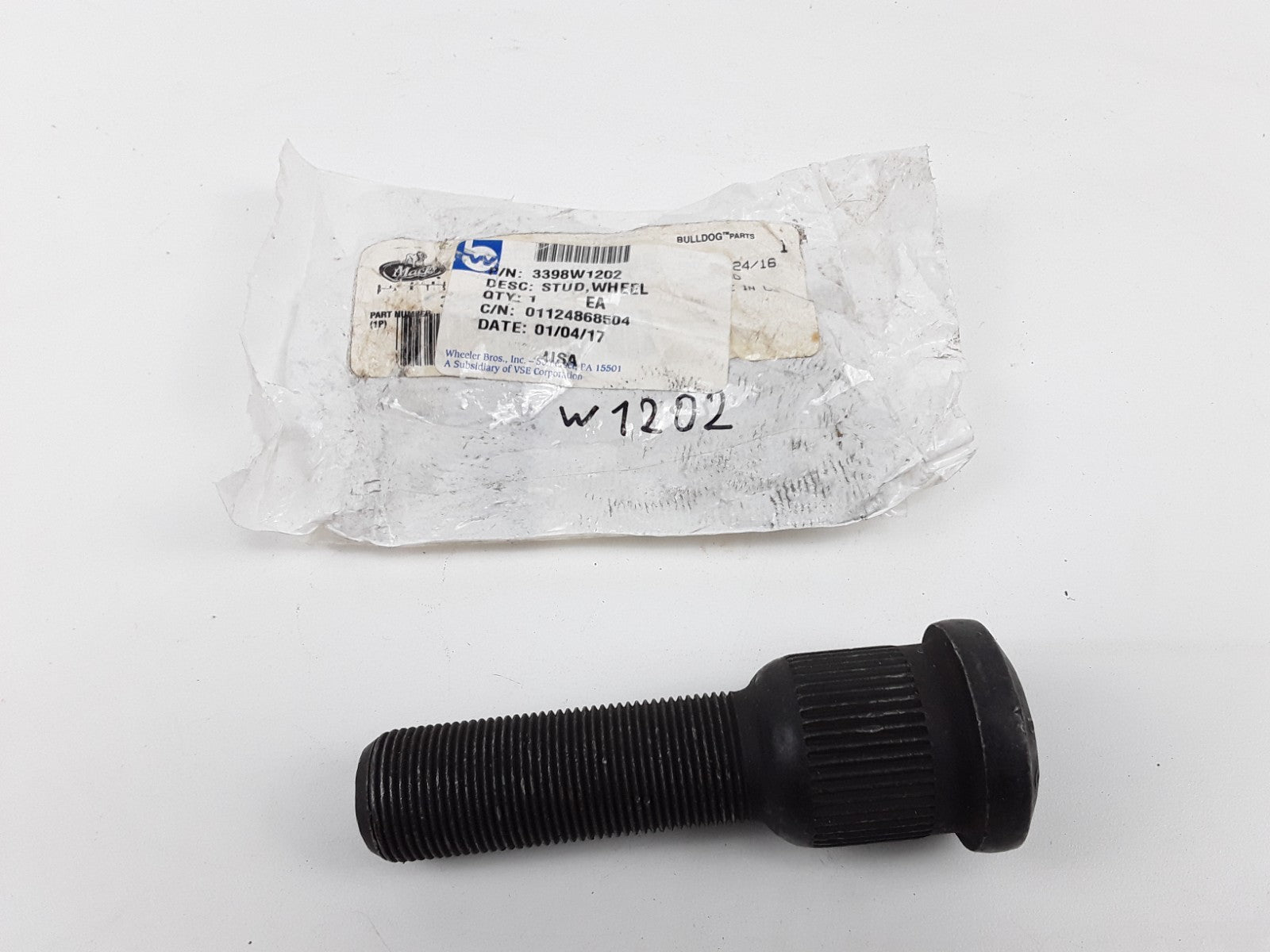 Mack 3398W1202 Wheel Lug Bolt Assembly Heavy Duty For Mack Trucks