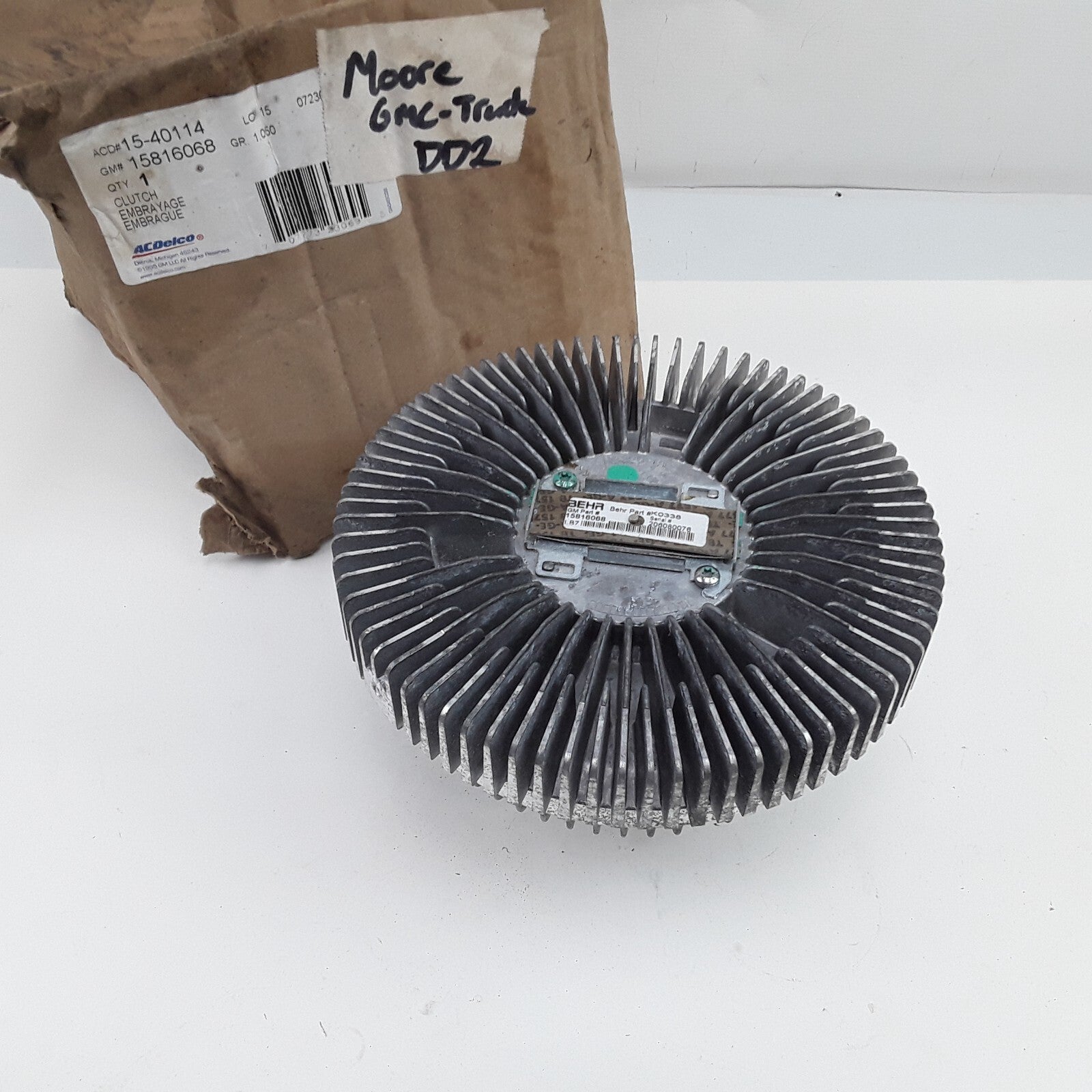 GM 15-40114 15816068 Silver Engine Cooling Fan Clutch for GMC, Chevrolet 2003-07