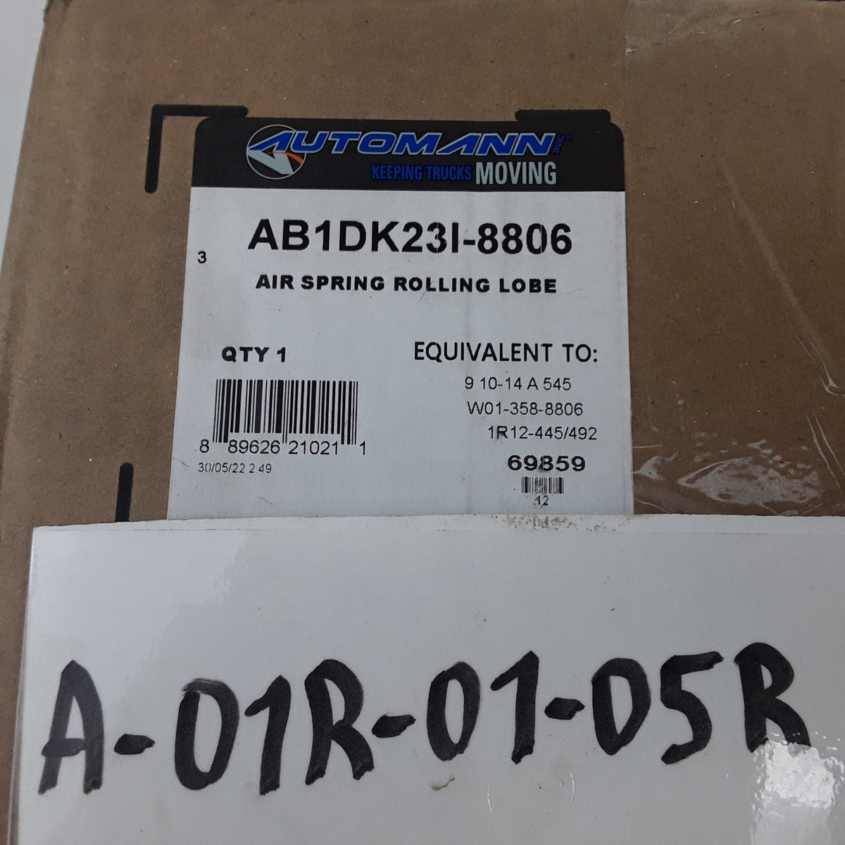Automann AB1DK23I-8806 Air Suspension Spring Rolling Lobe For Trucks & Trailer