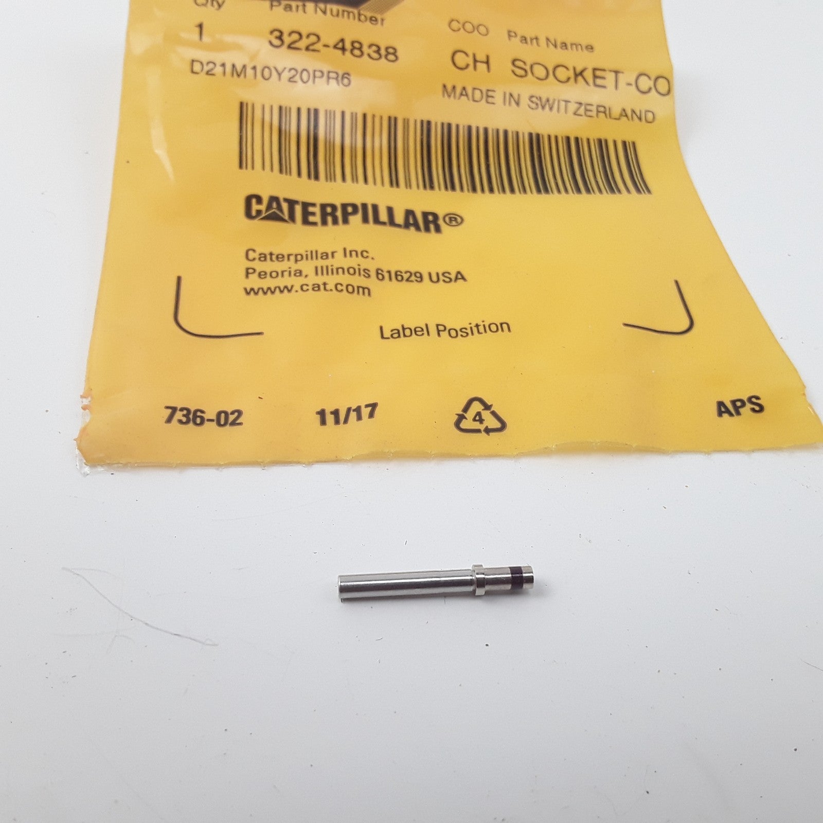 Caterpillar 322-4838 7.5 Amps Connector Socket For Heavy Duty Car & Trucks