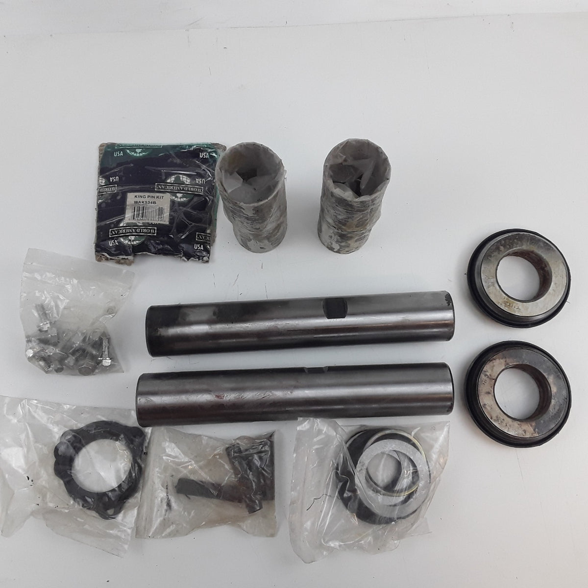 Steering King Pin Kit Double Draw Key Notch 1.794in Diameter x 10.410in Length