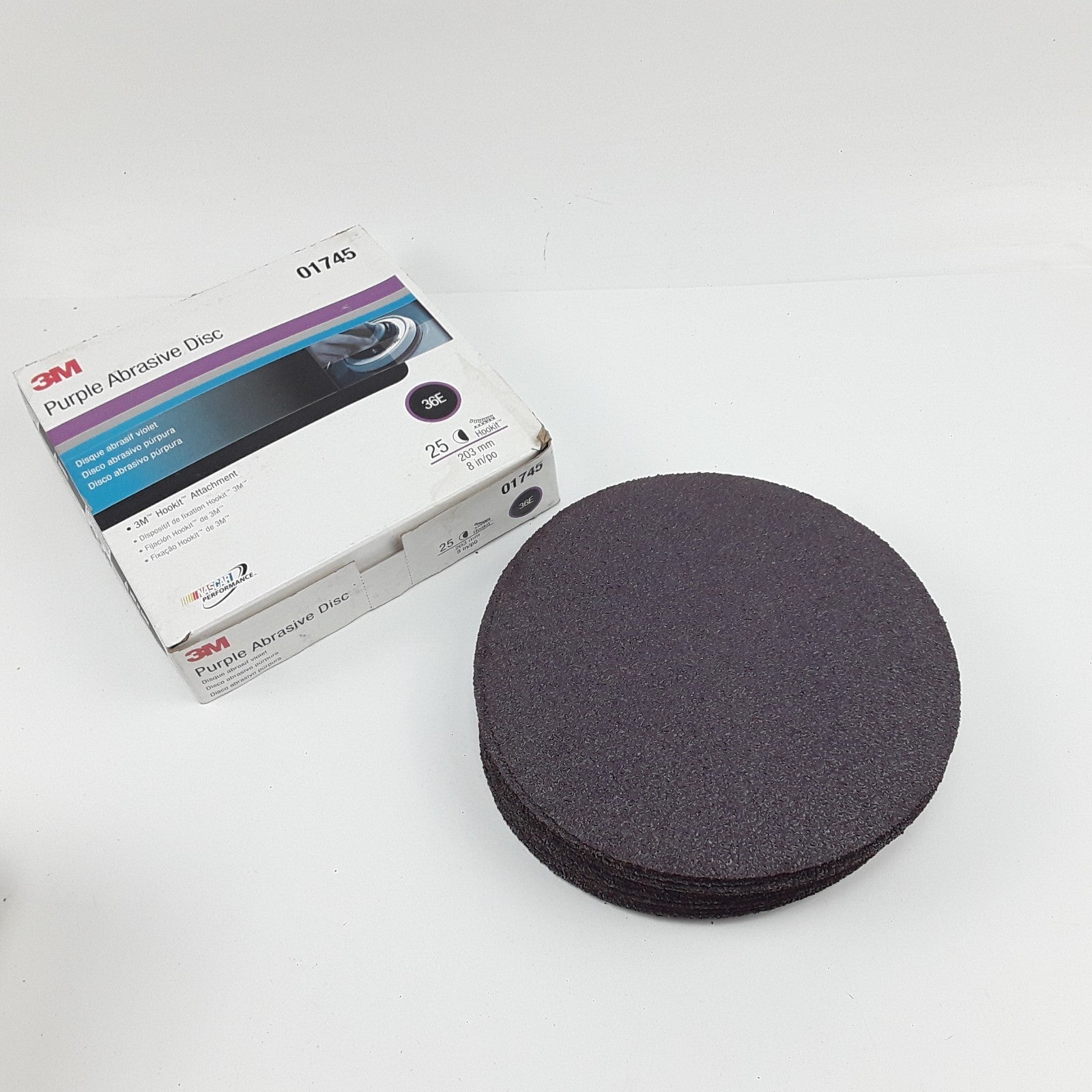3M Hookit 051144-01745 381C N 36 Type C Abrasive Discs, Grade 16, 7" x 7/8"